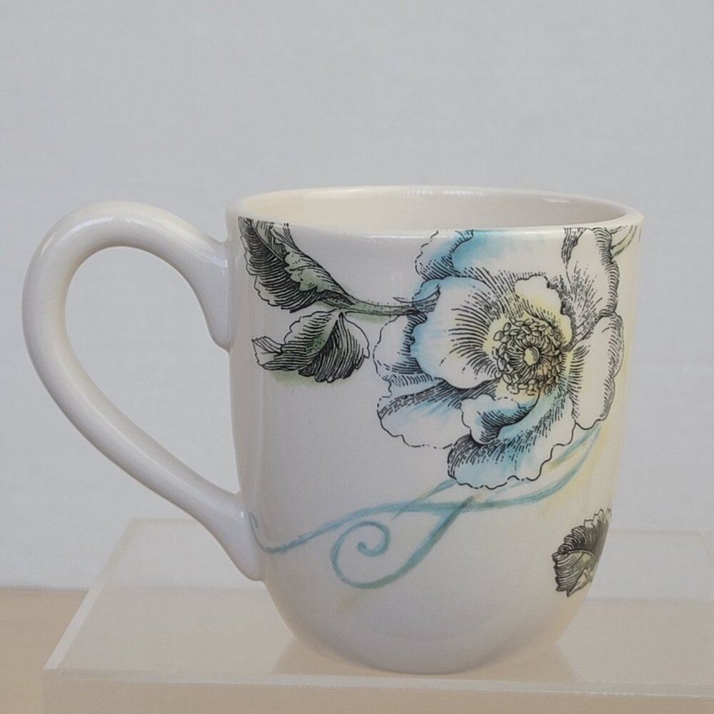 Edie Rose By Rachel Bilson Home Bloom Floral Insects Collection Coffee Mug 12 OZ
